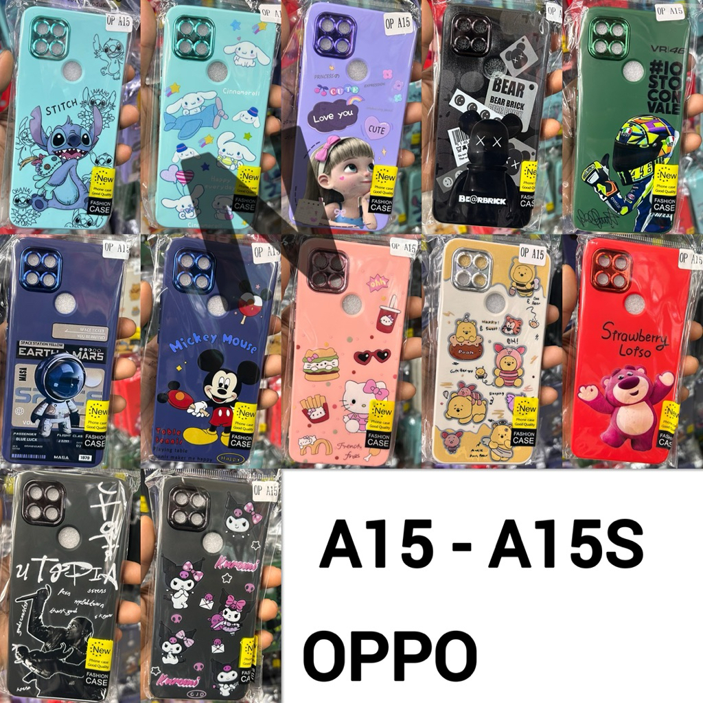 CASEเคส📲 OPPO A15 - A15S - A16 - กำมะหยี่ ลายการ์ตูน- 📮✅