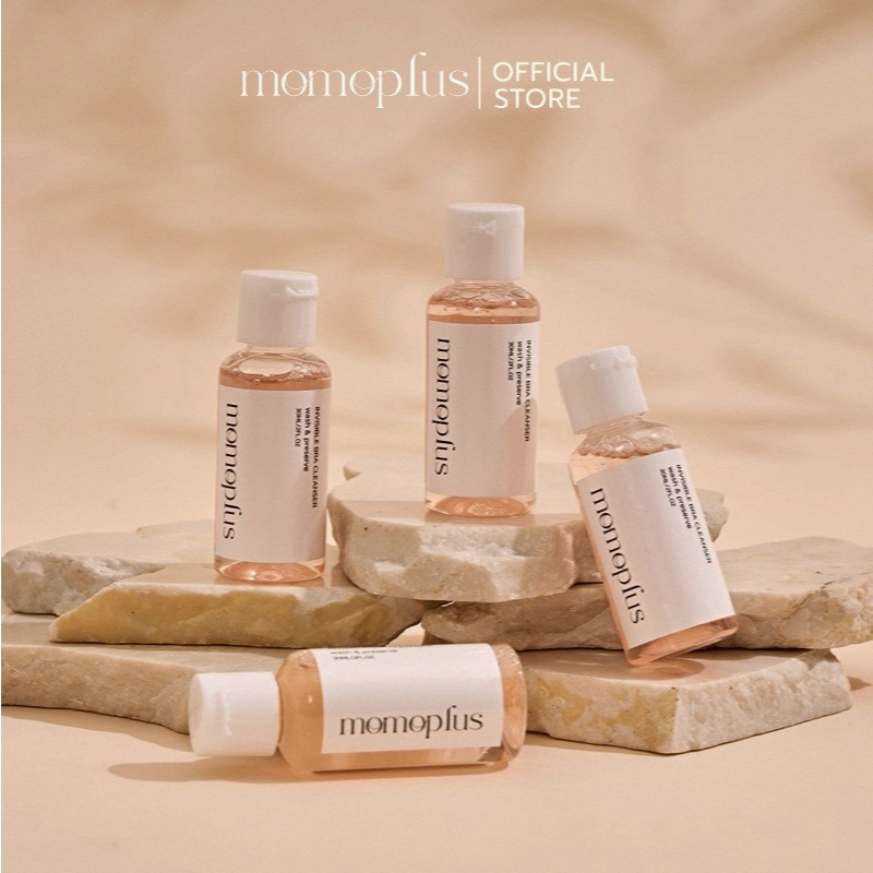 MOMOPLUS น้ำยาล้างบราซิลิโคน ทำความสะอาดบราปีกนก ที่แปะจุก ปิดจุก กลิ่นหอม อ่อนโยน 30ML MP015