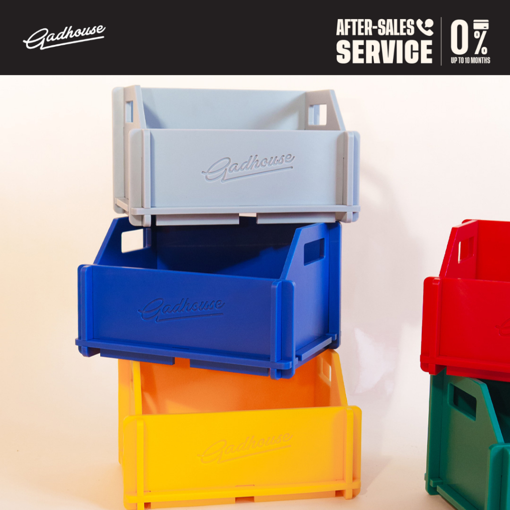 Gadhouse Cr(e)ate Storage ลังเก็บแผ่นเสียง มีให้เลือกสรรค์ถึง 8 สี เก็บแผ่นเสียงได้สูงสุด 40 แผ่น
