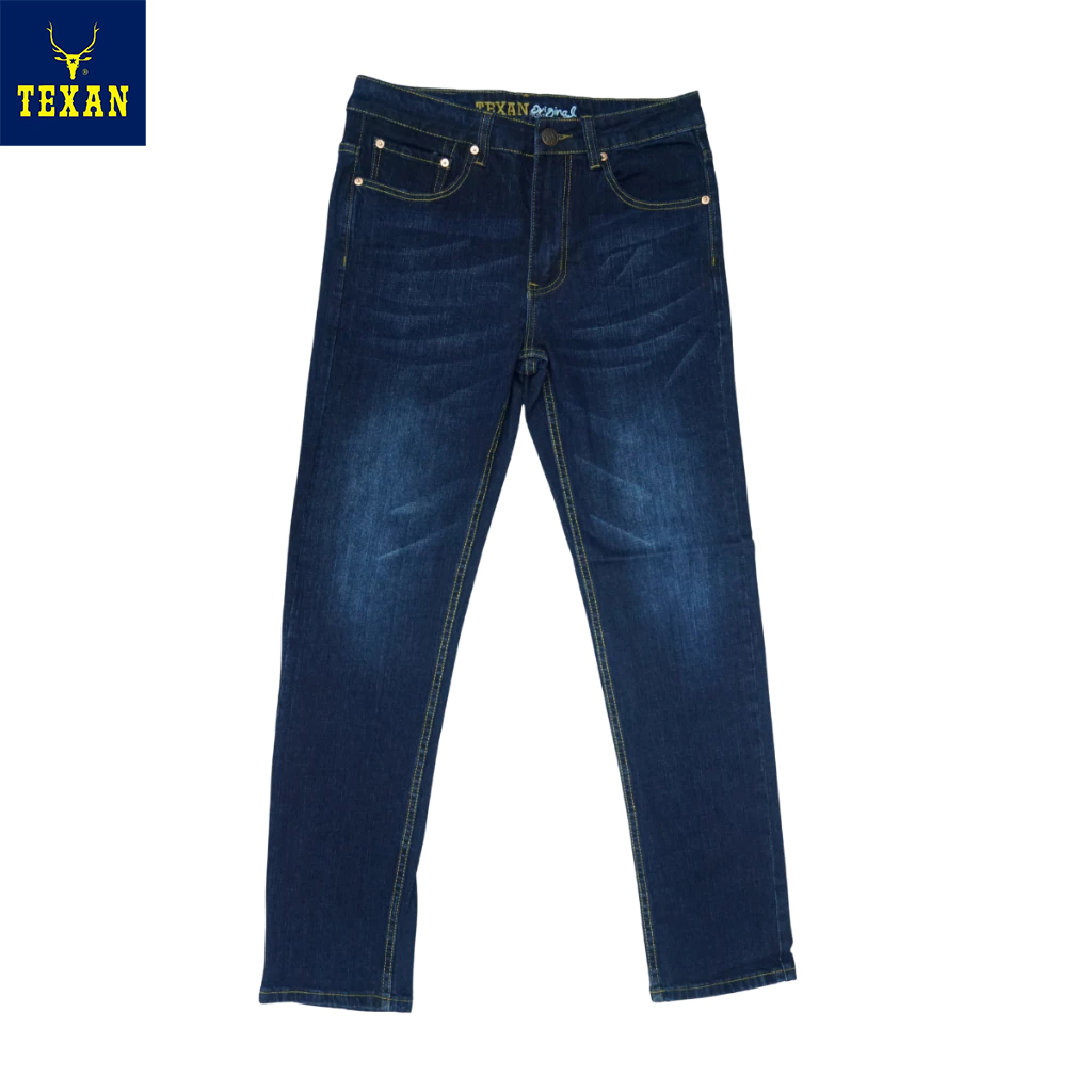TEXAN กางเกงยีนส์ทรงตรงเข้ารูป 888-H68
