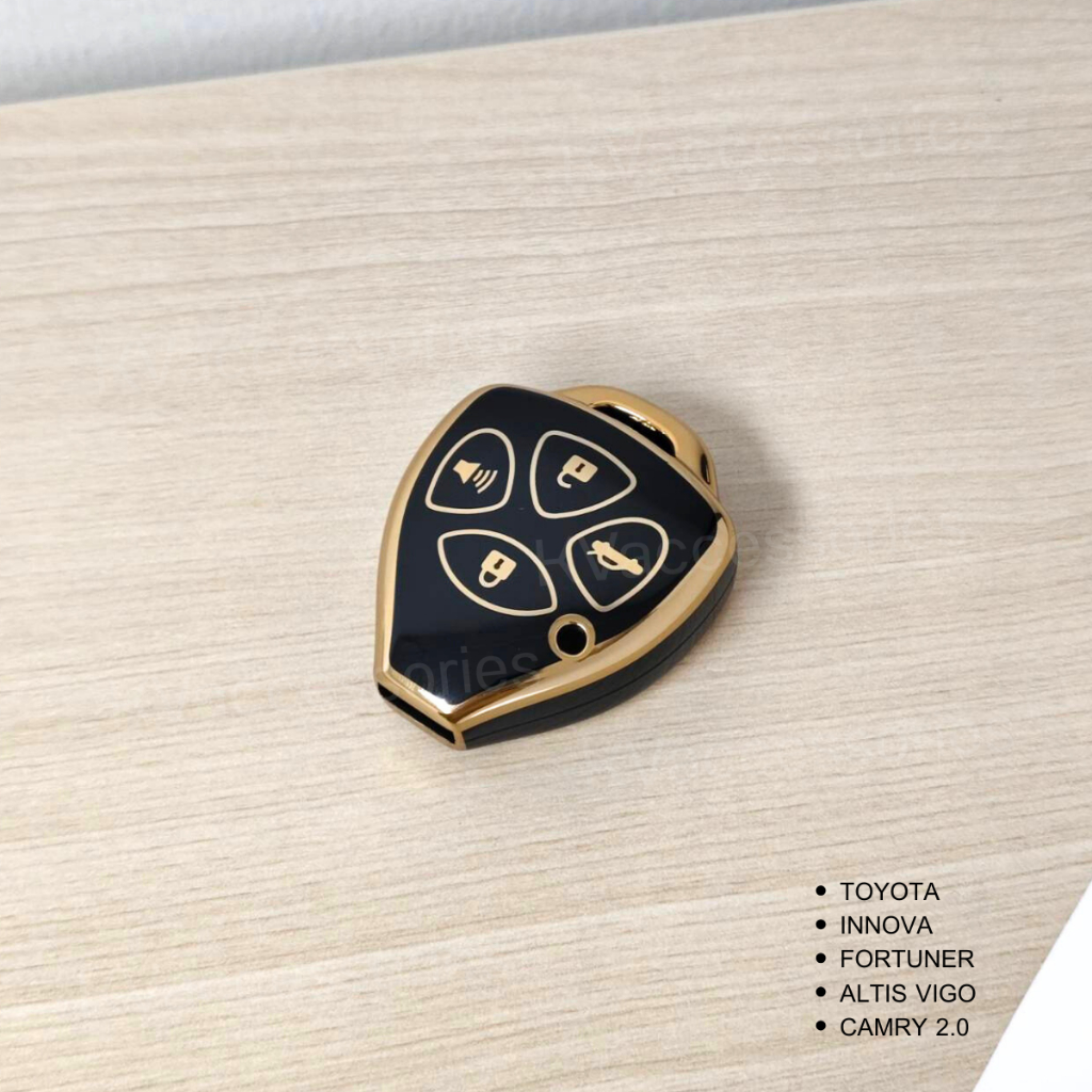 เคสกุญแจรถยนต์ Toyota  Vigo Innova Fortuner Altis Camry 2.0 แบบ4ปุ่ม เคสกุญแจ TPU พร้อมพวงกุญแจ - รูปที่ 3