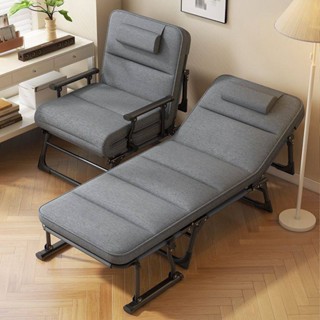 HOMEเตียงพับนี้ทำจากผ้าฝ้ายแท้ ปรับความสูงได้ รับน้ำหนักได้ถ…