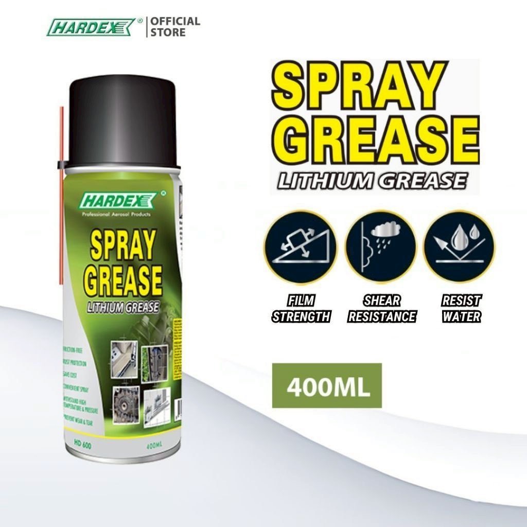 HARDEX Lithium spray grease จารบีสเปรย์ลิเธียม 400ml