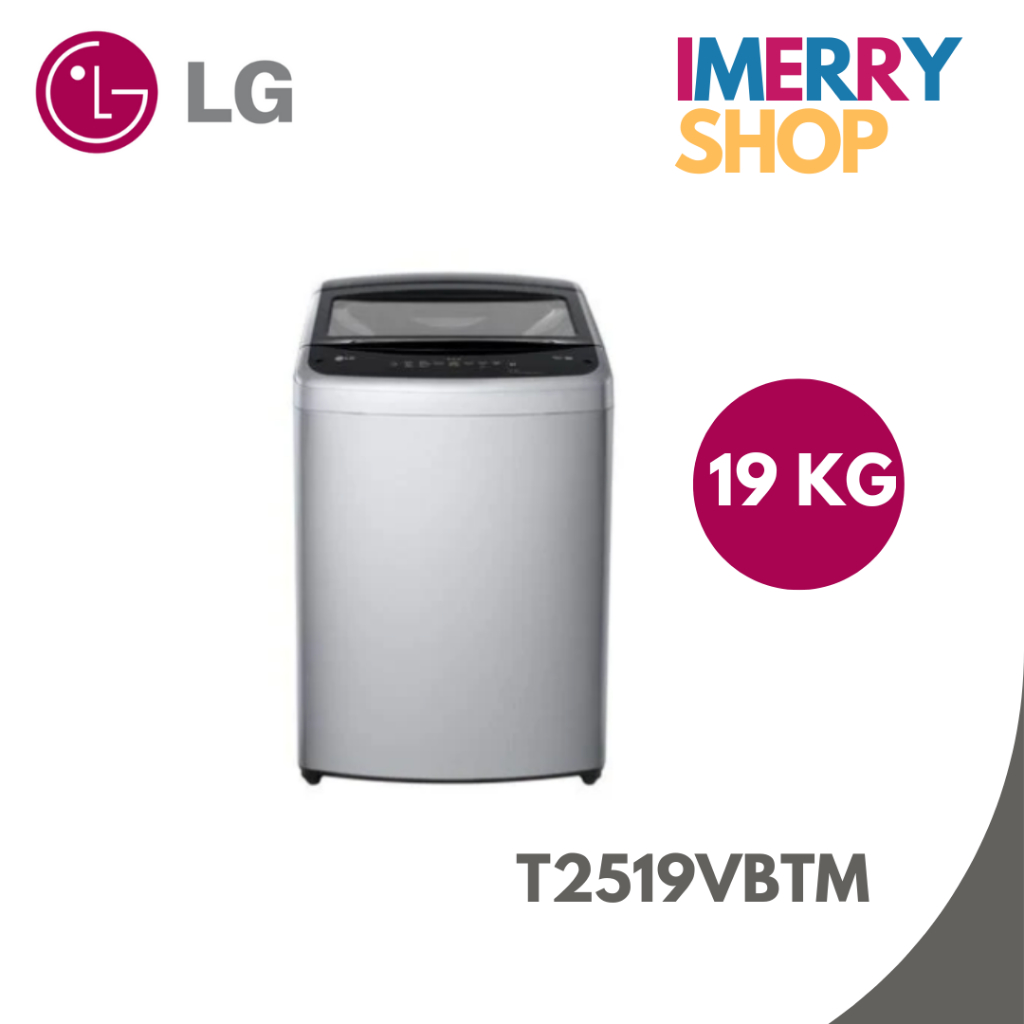 LG เครื่องซักผ้าฝาบน Inverter 19 kg รุ่น T2519VBTM.ABMPETH