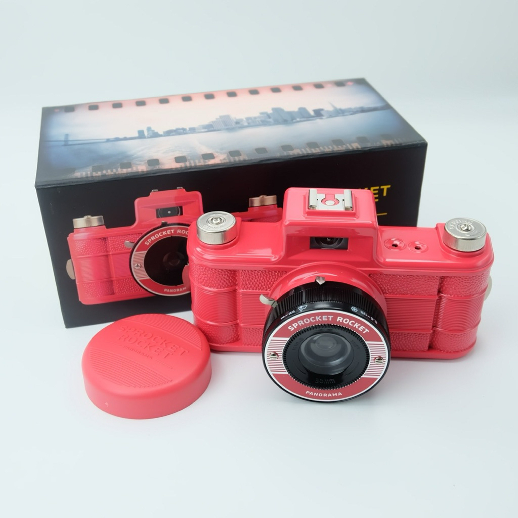 กล้องฟิล์ม พาโนรามา Lomo Sprocket Rocket 35mm Panorama Camera Lomography Film camera