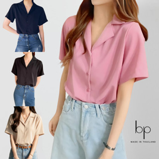 เสื้อเชิ้ตแขนสั้นทรง Oversize ผู้หญิง มี 16 สี ไซส์ M-4XL