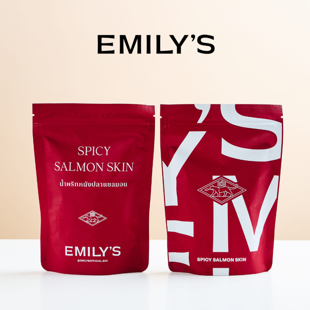น้ำพริกหนังปลาแซลมอน Emily's Spicy Salmon Skin