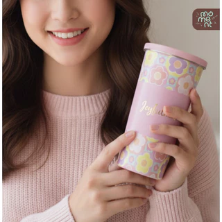 แก้วน้ำ กระบอกน้ำเก็บความเย็น 500ml สแตนเลส 304 พร้อมหลอด ของขวัญวันเกิด/ปัจฉิม รุ่น Gift Congrat แบรนด์ Moment