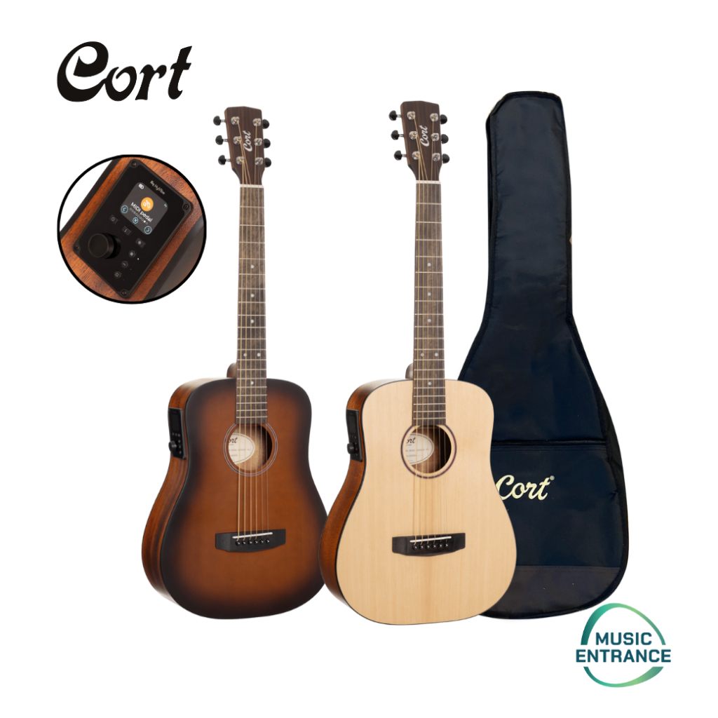 Cort Earth GO OP / OPBB with Bag กีตาร์โปร่งไฟฟ้า พร้อมกระเป๋า กีต้าร์ Cort Earth Go