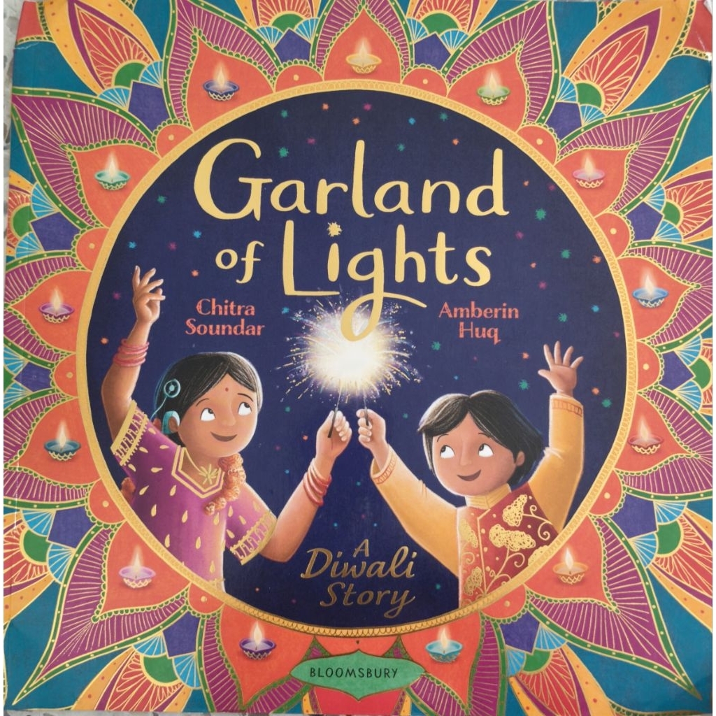 Garland of Lights A Diwali Story Chitra Soundra หนังสือเด็กภาษาอังกฤษเล่มใหญ่