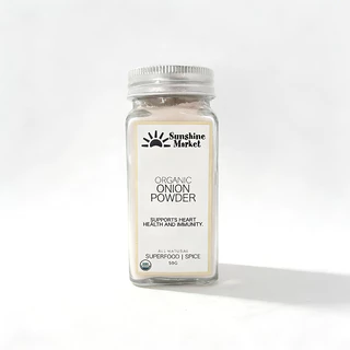 Sunshine Market Organic Onion Powder | ซันไชน์ มาร์เก็ต ผงหัวหอมออร์แกนิก 50 กรัม