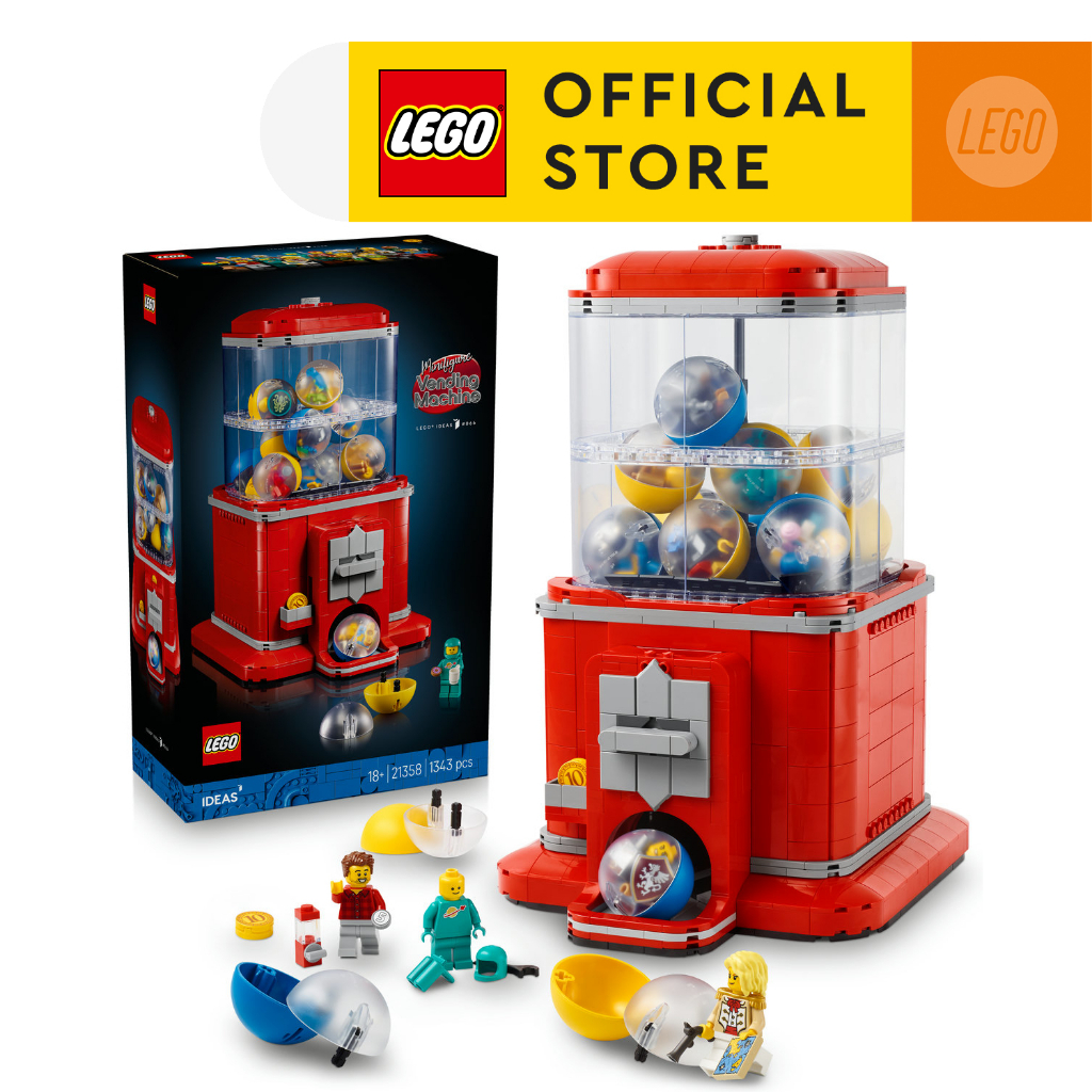 LEGO Ideas 21358 Minifigure Vending Machine (1343Pcs.), Building Blocks, Kids Toy
