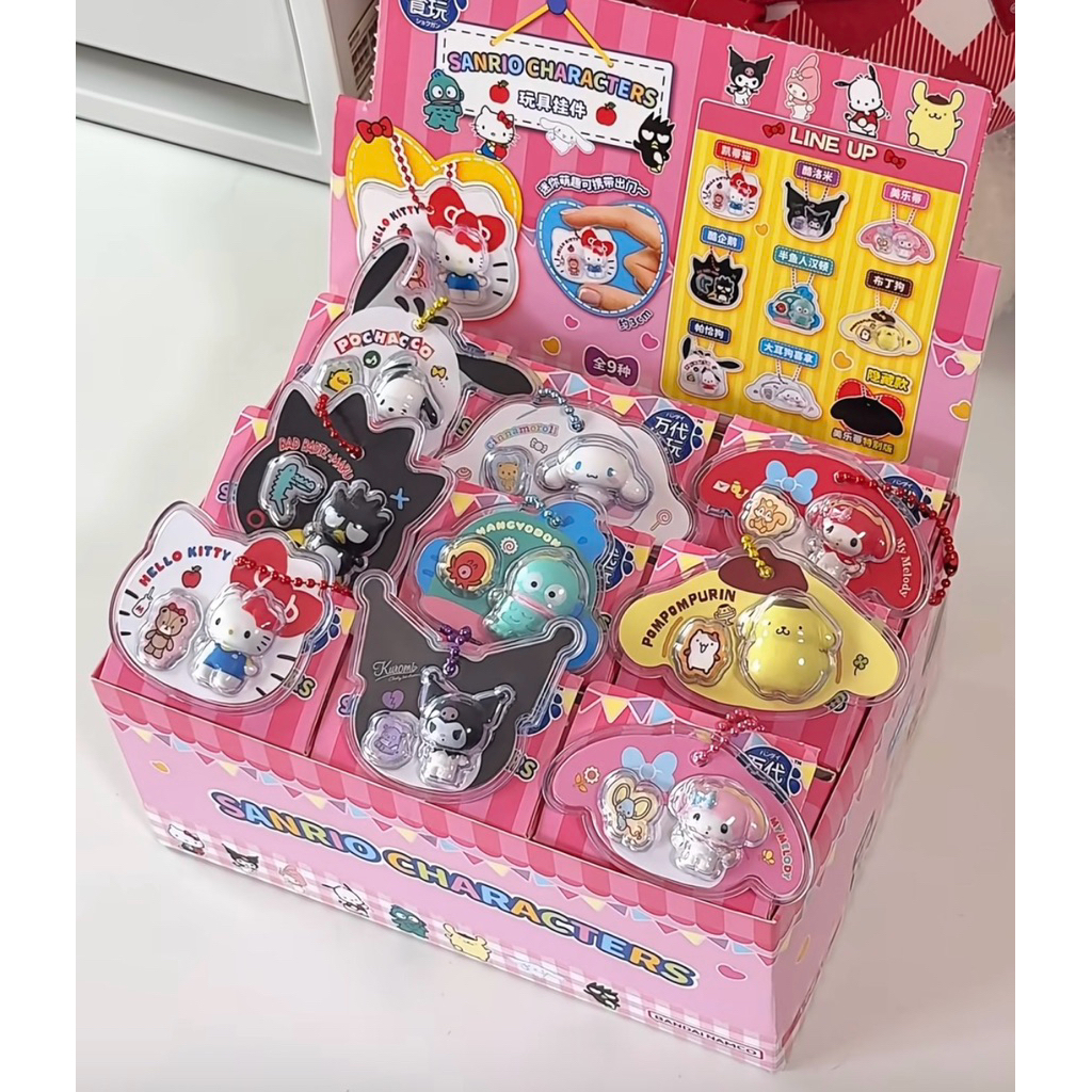 (พร้อมส่ง)[แยกตัว]กล่องสุ่มSanrio Mini Toys งานToptoy (❌ไม่มีขนม❌)