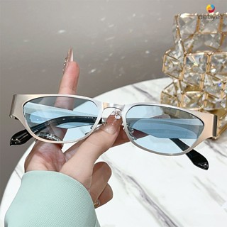 COD🌷แว่นตากันแดดตาแมวY2Kวินเทจสไตล์พังก์แฟชั่นป้องกันรังสียู…