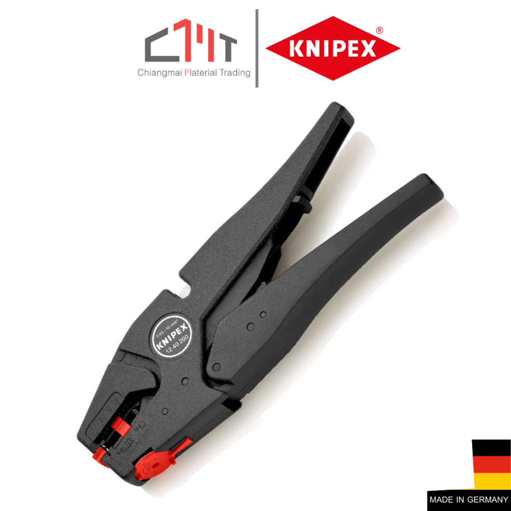 KNIPEX  คีมปอกสายไฟ แบบอัตโนมัติ 8 นิ้ว No.12 40 200