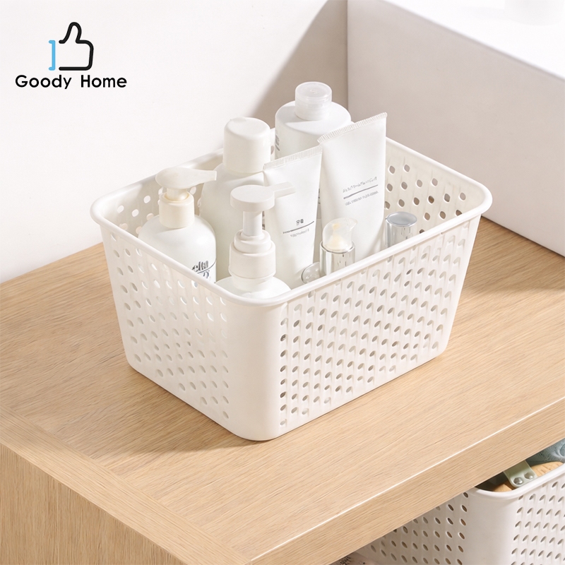 Goody Home ตะกร้าใส่ของอเนกประสงค์  สีขาว ไม่มีฝาปิด