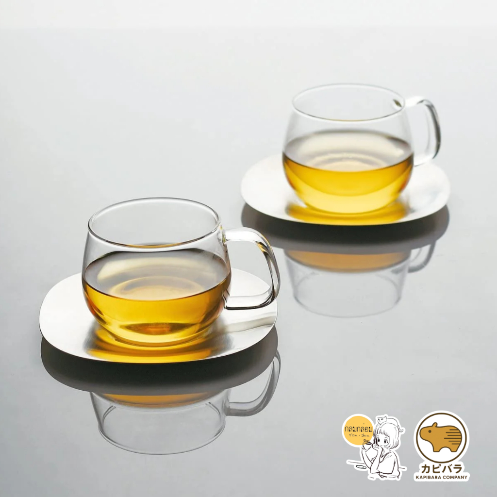 KINTO UNITEA cup & saucer stainless steel.🇯🇵