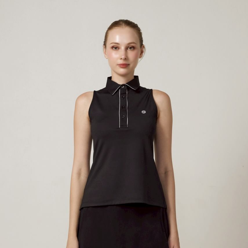 TA ACTIVE ROUGH SLEEVELESS POLO เสื้อกอล์ฟ ชุดกอล์ฟ ตีกอล์ฟ เสื้อกอล์ฟผู้หญิง — صورة 5