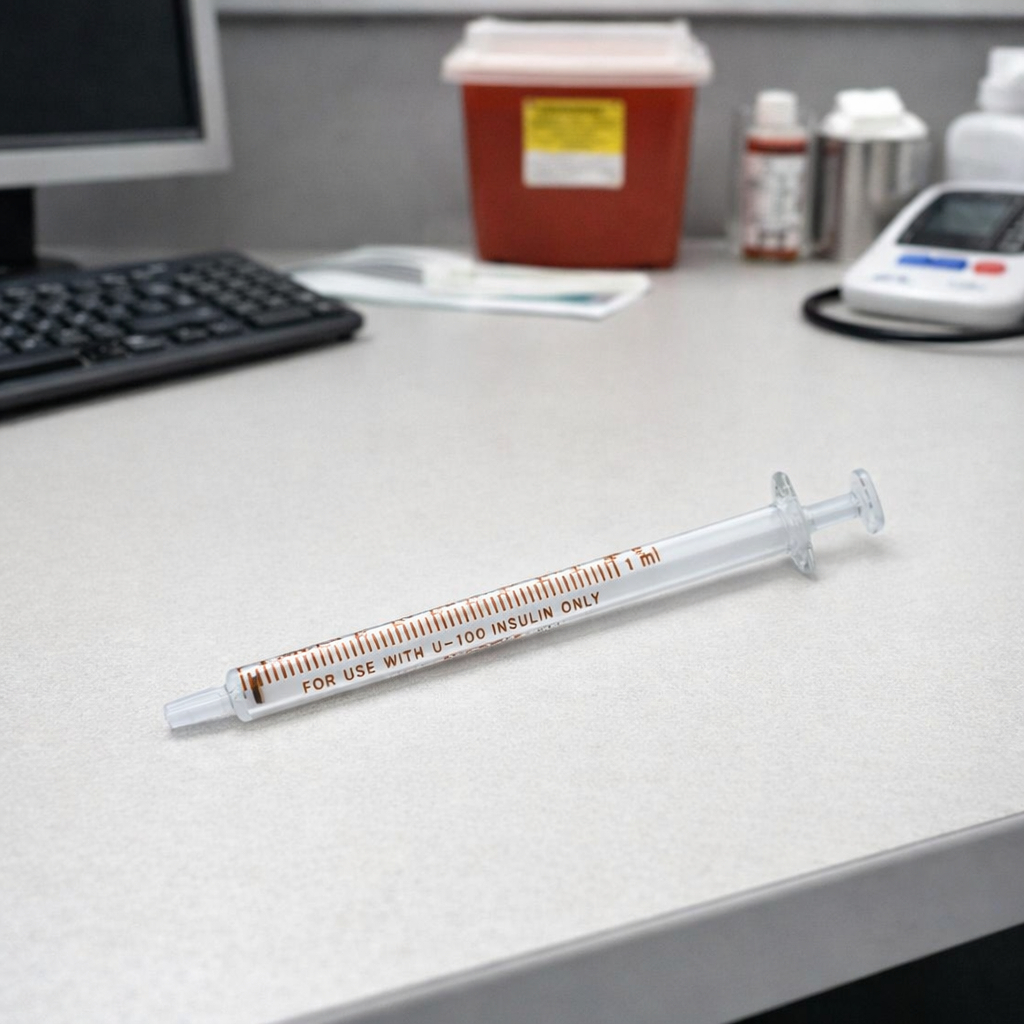 save ใช้ซ้ำได้ (insulin Glass syringe) หลอดฉีดอินซูลิน ขนาด1 ml. เกรดการแพทย์(Borosilicate )