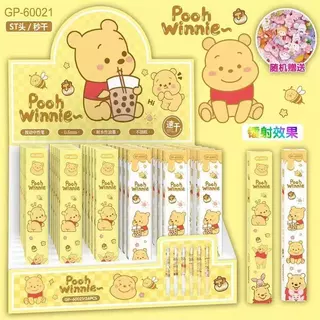 ปากกาจุ่ม 12 ด้าม หมึกน้ำเงิน มีหลายลายให้เลือก ปากาเจล ปากกาการ์ตูน พร้อมส่ง