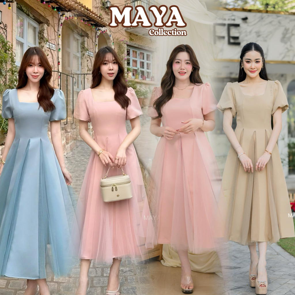 ชุดไปงาน ชุดไปงานเลี้ยง เพื่อนเจ้าสาว มาเพิ่มค่า  G149 s-2xl มาใหม่ค่า