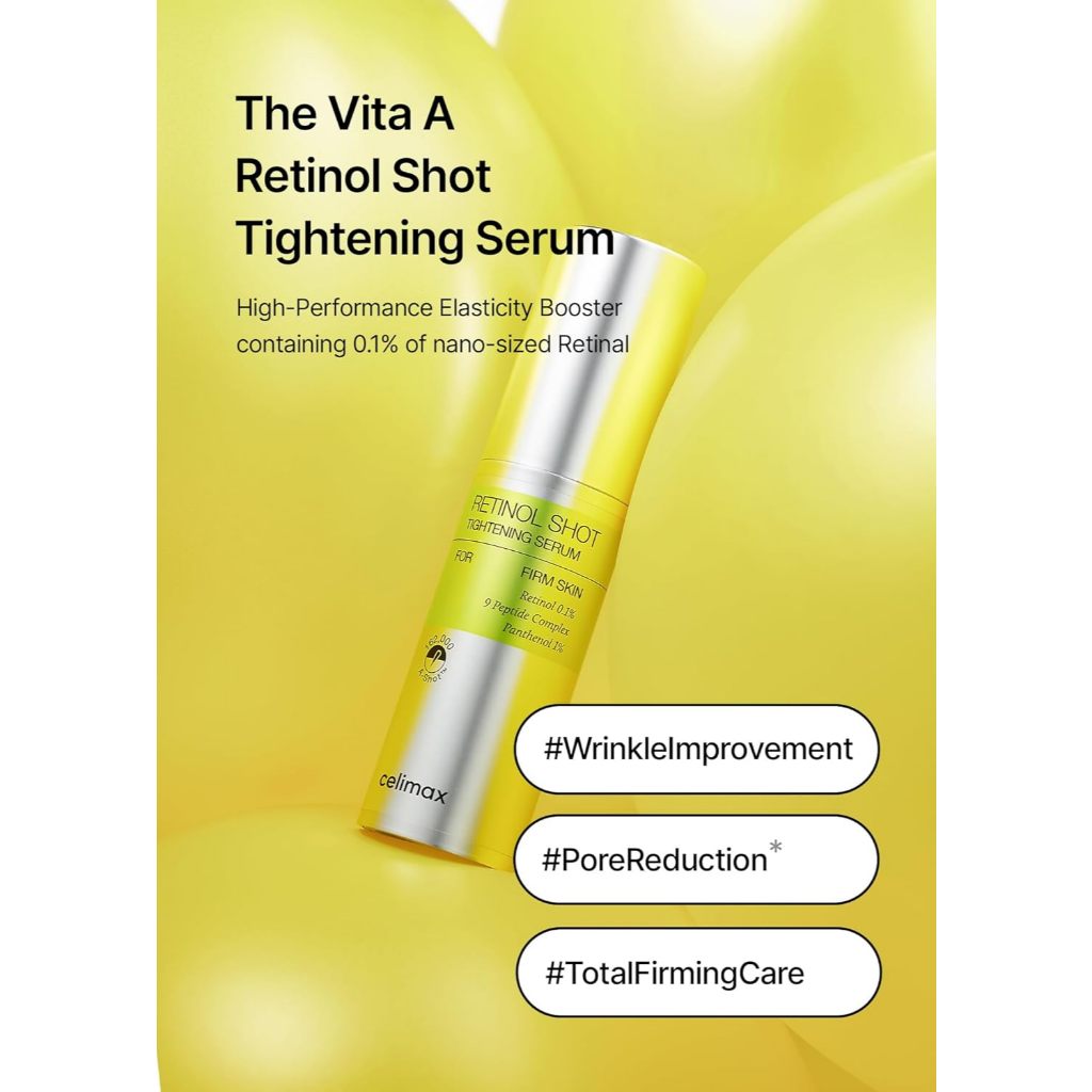 Celimax The Vita-A Retinal Shot Tightening Booster ผลิตภัณฑ์บำรุงผิวต่อต้านริ้วรอย ปรับปรุงริ้วรอย - รูปที่ 3