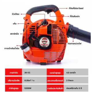เครื่องเป่าลม NIPPON รุ่น 260 แบบมือถือ เครื่องยนต์ 2 จังหวะ ขนาด 26cc BY JAPAN