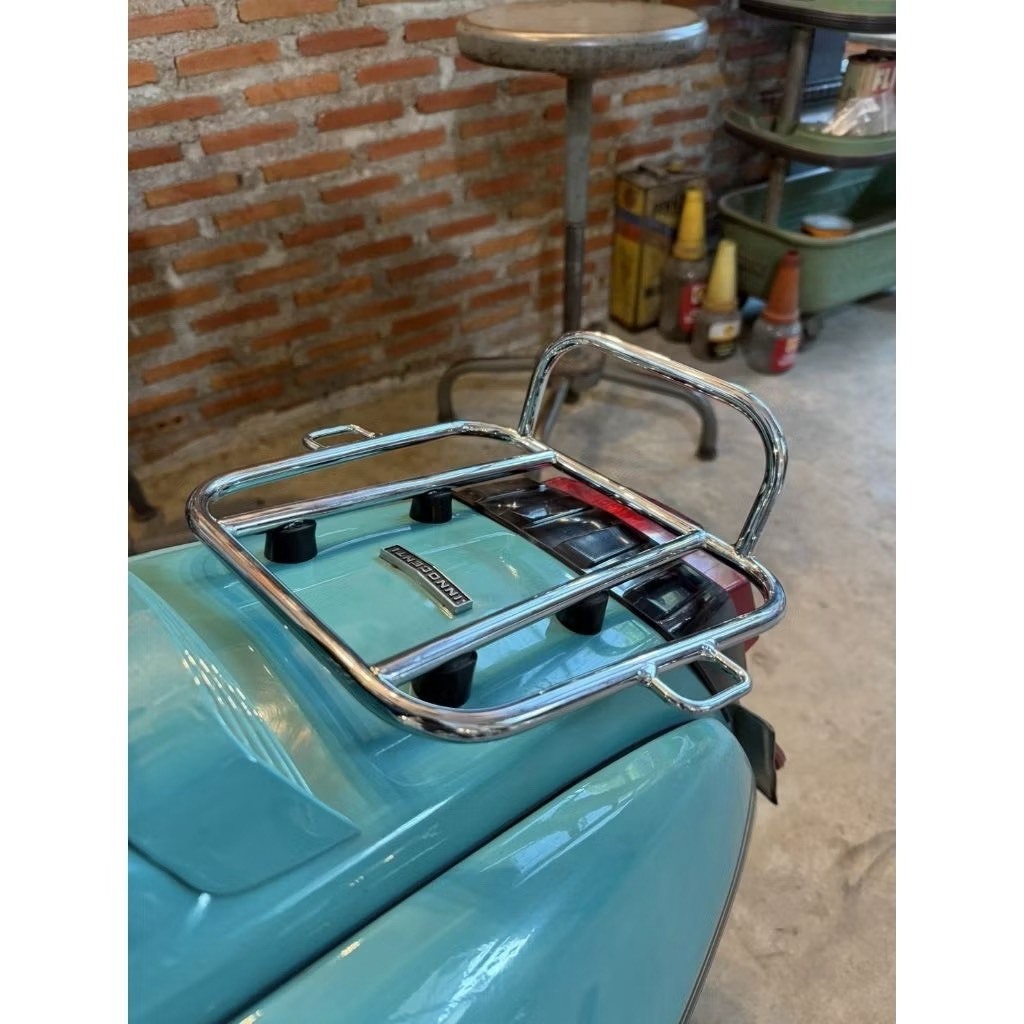 ตะแกรงหลัง Vintage {Buddy Seat} สำหรับ Lambretta 3 - 4