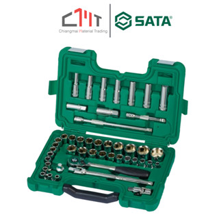 SATA ชุดลูกบล็อก 46 ชิ้น 1/2 นิ้ว No.09006 (46Pc. 1/2