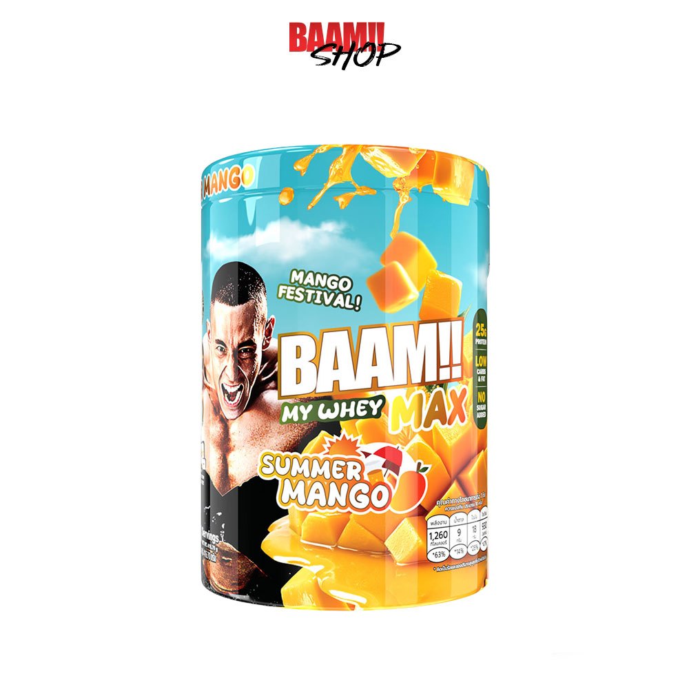 BAAM MY WHEY PROTEIN MAX 10 Serving SUMMER MANGO (LIMITED)