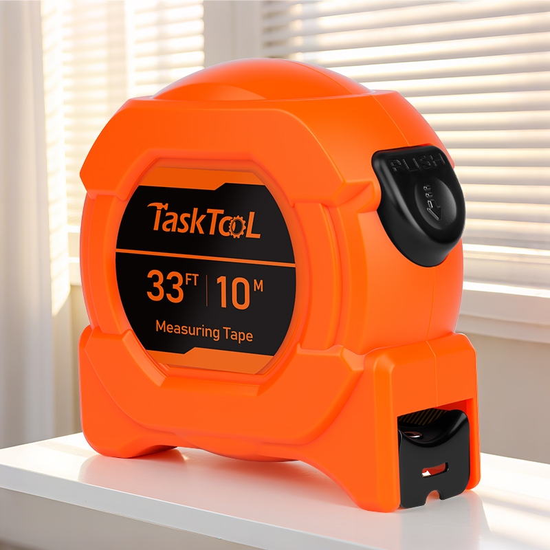 TASKTOOL ตลับเมตร 5/7.5/10 เมตร หุ้มยาง/ชุบสแตนเลส/พลาสติก ABS อย่างดี