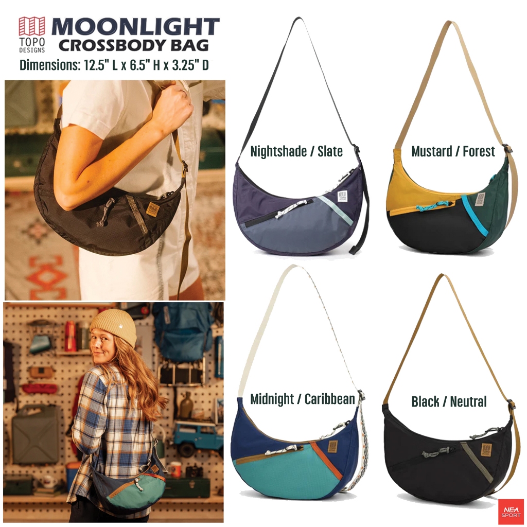 [ความลงตัวที่เกินราคา] TOPO DESIGNS Moonlight Crossbody Bag กระเป๋าสะพายไหล่ ปรับสายได้ ออกแบบพิเศษ