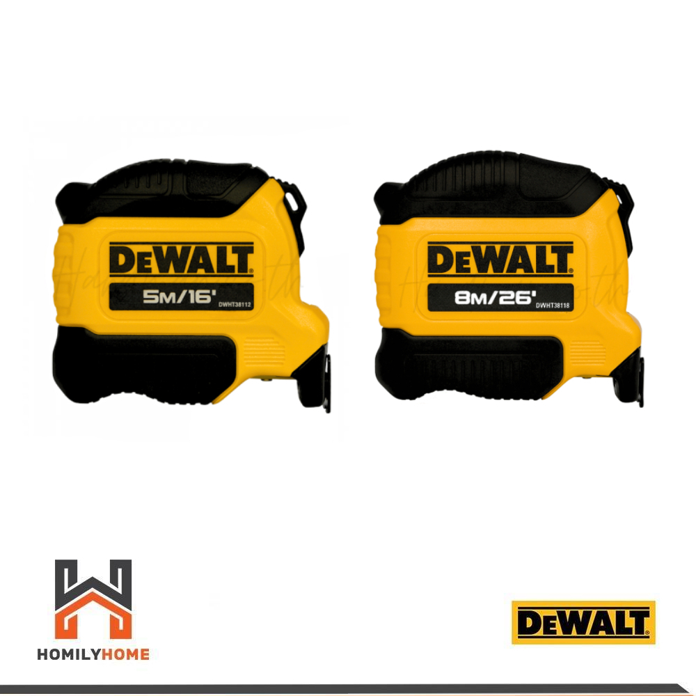 DEWALT ตลับเมตร ยาว 5 เมตร ATOMIC รุ่น DWHT38112 ยาว 8 เมตร รุ่น DWHT38118