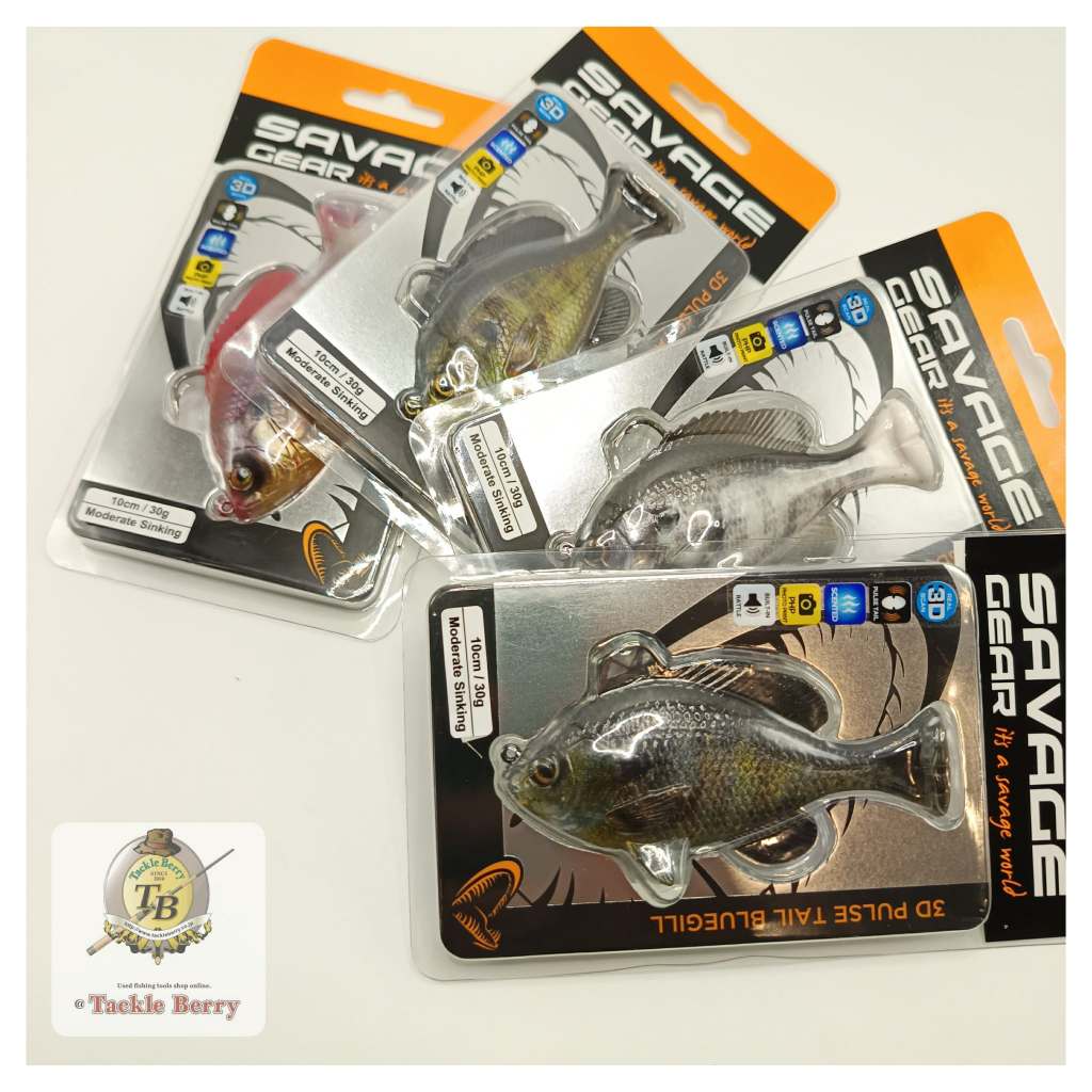 SAVAGE GEAR 3D PULSE TAIL  BLUEGILL / ปลายางขั้นเทพของชอบกะพงเก๋า ราคาโปรโมชั่นพิเศษ!!!!!