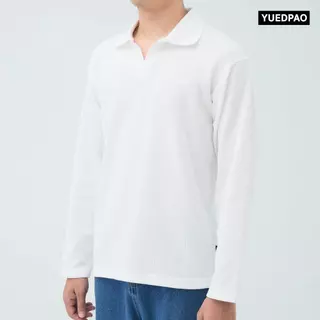 Yuedpao Waffle Polo Long Sleeve 2026 ผ้าหนาทรงสวย ยับยากรีดง่าย เสื้อยืดเปล่า เสื้อแขนยาว 8 สี