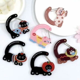พร้อมส่งจากไทย! พวงกุญแจ Charm พวงกุญแจตะขอ พวงกุญแจห้อยตุ๊กตา พวงกุญแจห้อยCharm คอลสัตว์เลี้ยงเพื่อนรัก เป็นงานอะคริลิค