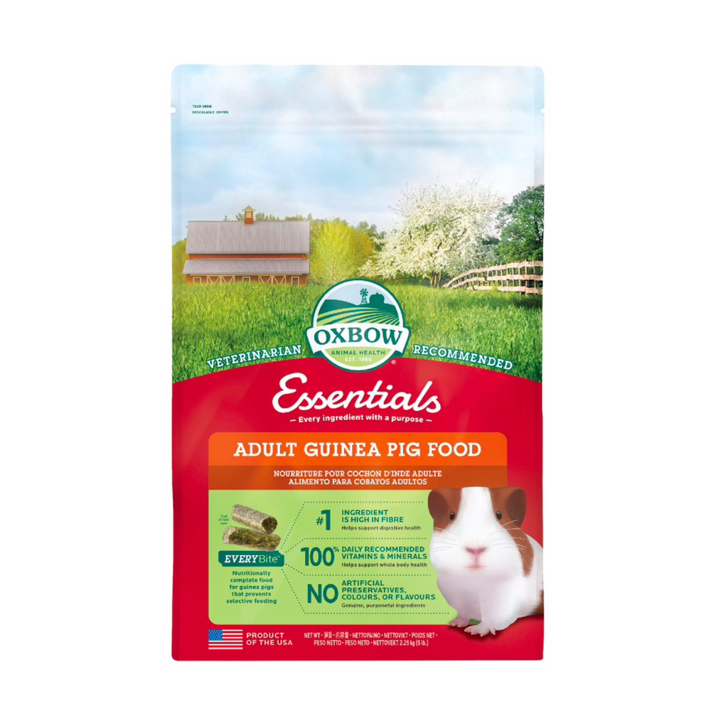 Oxbow Essentials Adult / Young Guinea pig Food อาหารหนูแกสบี้โตและแกสบี้ลูก ขนาด 2.25kg