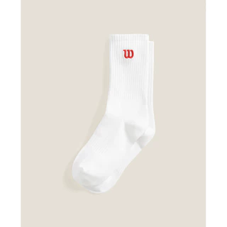 Wilson Unisex CREW W LOGO SOCKS WU00126531WTA Official Store