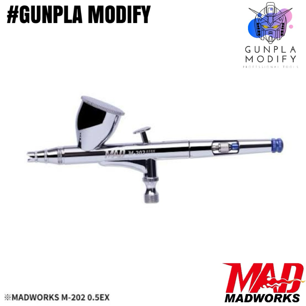 MADWORKS M-202 EX Airbrush แอร์บรัชคุณภาพสูง ขนาดหัว 0.5 mm