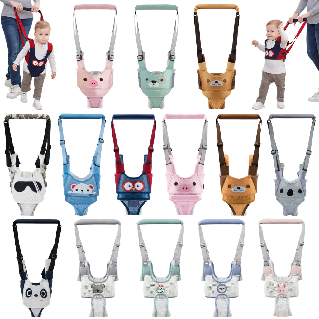 พร้อมส่งทันที [มีคลิปรีวิว] เป้ช่วยพยุงเด็กหัดเดิน แบบเต็มตัวสามารถถอดเป็นครึ่งตัวได้ ปักลายการ์ตูน