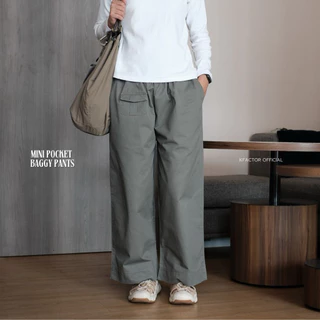 Mini Pocket Baggy pants กางเกงกระบอกใหญ่ ทรง Baggy ดีเทลกระเป๋าเล็กด้านหน้า ใส่ได้ทั้งผู้หญิงและผู้ชาย