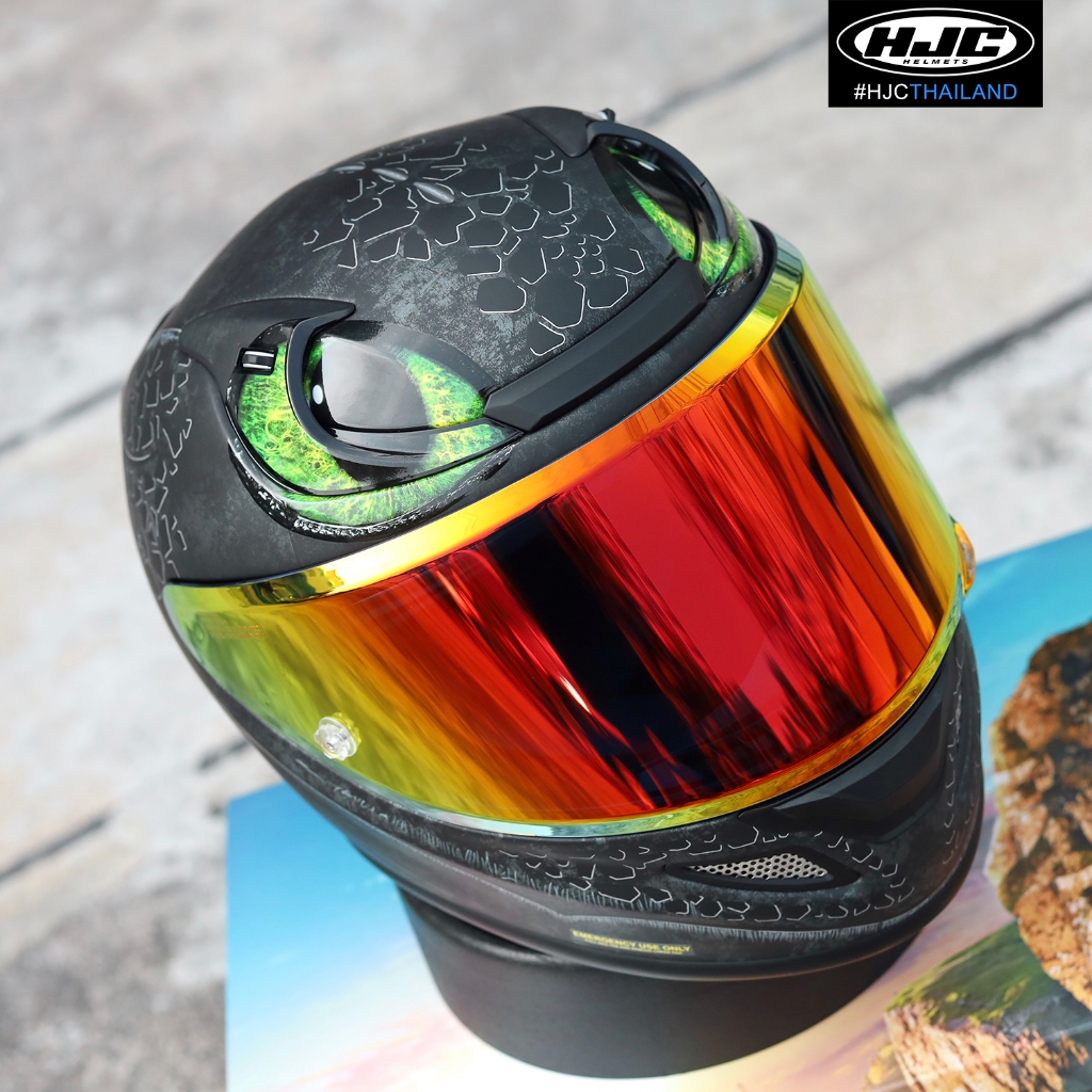 **.หมวกกันน็อค ลายใหม่ HJC RPHA12 TOOTHLESS II MC4SF, KRAKEN MC28 รุ่นท๊อป(H031)