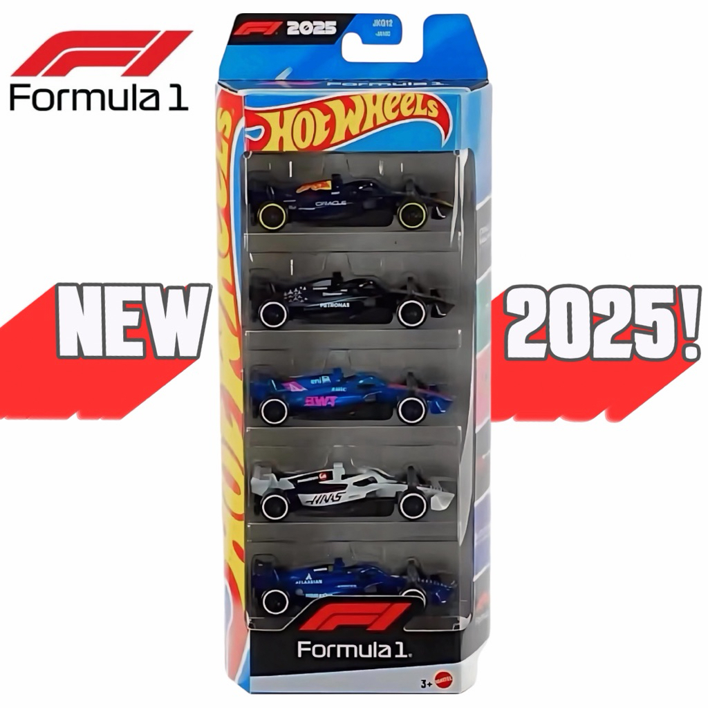 Hotwheels F1 2025 | Set Box 5-Pack Race Team Formula 1 สเกล 1:64
