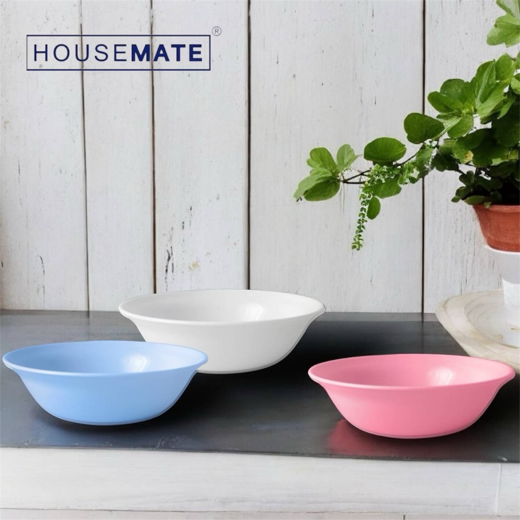 HM-603 ชาม พลาสติก PET ขนาด 7 นิ้ว มี 3สีให้เลือก ( พร้อมส่ง )