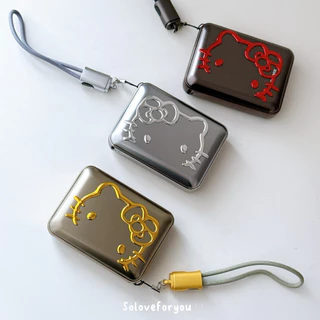 V.8 ความจุ 20,000 mAh 🩶 ขนาดเล็กเท่าฝ่ามือ + มีสายแถมให้ในตัว (TypeC) เป็นสายคล้องมือได้ด้วย แข็งแรง& ทนทาน