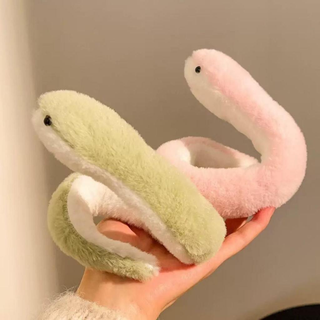ตุ๊กตางู ของขวัญ ของฝาก ของเล่นสำหรับเด็ก งูเขียว งูชมพู งูลายคริสต์มาส รัดผ้าม่าน รัดผม ของเล่นเด็ก ยาว 40 ซม. ของขวัญ