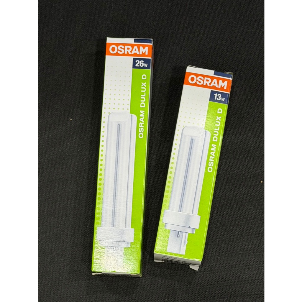OSRAM หลอดตะเกียบ หลอดตะเกียบแบบเสียบ ขั้ว G24 DULUX D 13W/865 26W/865 แสงขาว ของแท้  100% ราคา119.-