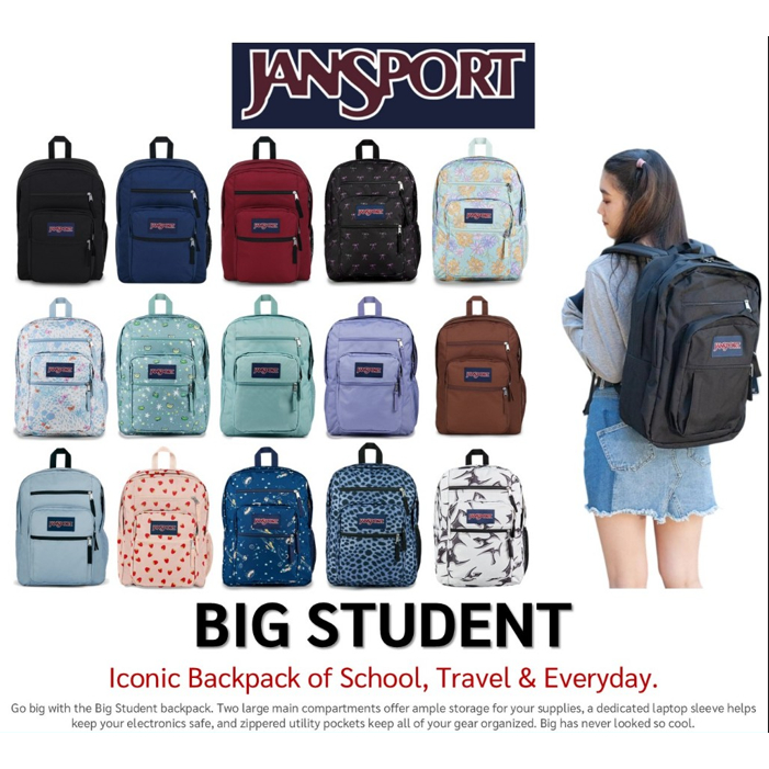 JanSport รุ่น BIG STUDENT - กระเป๋าเป้ กระเป๋าโน๊ตบุ๊ค Laptop 15" Backpack นักเรียน แฟชั่น