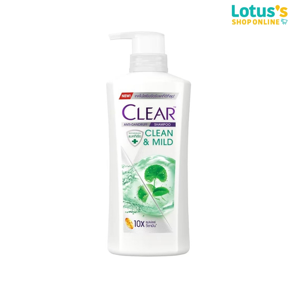 เคลียร์ แชมพู แอนตี้แดนดรัฟ คลีน แอนด์ มายด์ 400 มล. CLEAR SHAMPOO CLEAN AND MILD 400ML.