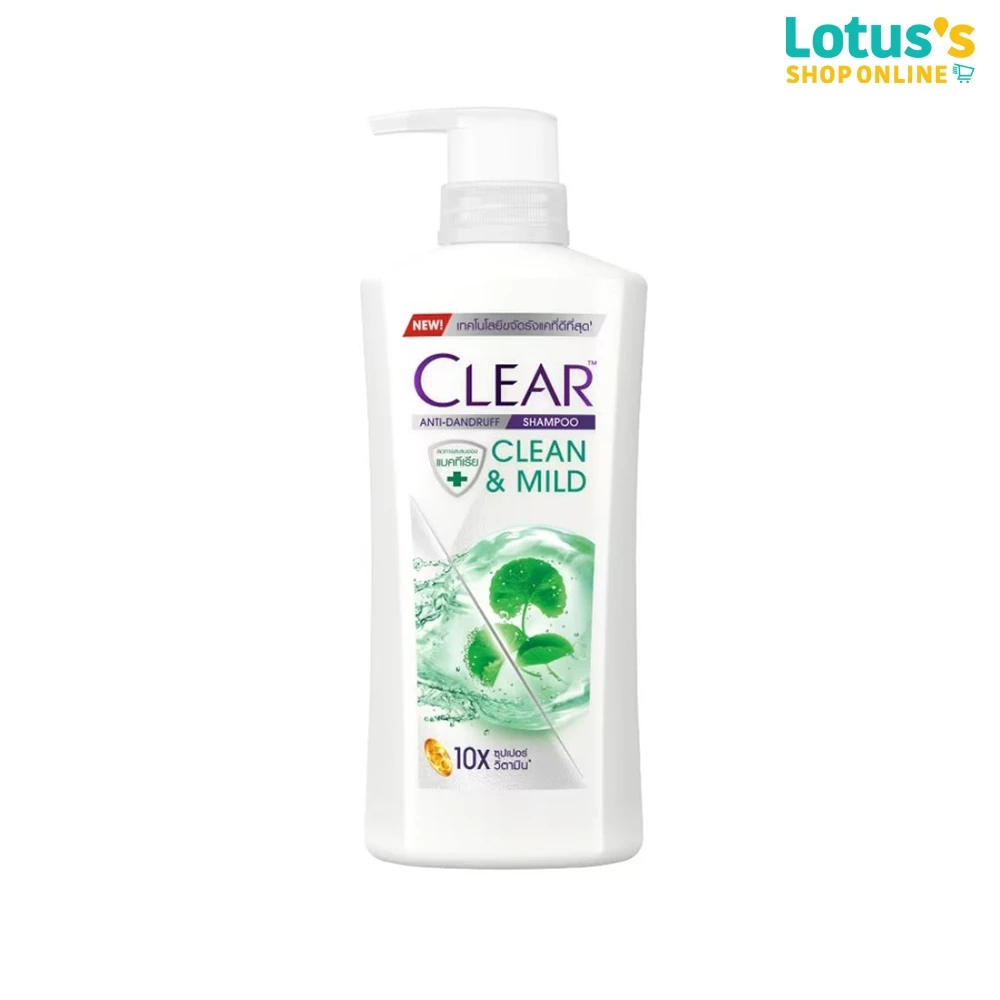 เคลียร์ แชมพู แอนตี้แดนดรัฟ คลีน แอนด์ มายด์ 400 มล. CLEAR SHAMPOO CLEAN AND MILD 400ML.